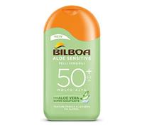 Bilboa, Sun protection, Aloe Sensitive SPF 50+, high sun milk for sensitive skin, formula with aloe vera, protects and moisturizes sensitive skin, without alcohol, 200 ml