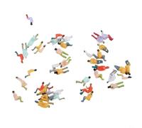 BildeeMait 100pcs 1:100 Scale Sitting Painted Figures Model People Passengers All Seated for Architectural Model Sand Table N Gauge Display