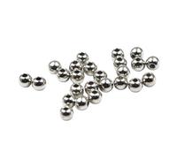 BildeeMait 100pcs Fly Tying Beads 3/4/5mm Gold Silver Plastic Countersunk Heads for Fishing Flies Crafting Weighted Nymphs