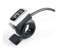 BildeeMait 106DX E-for Bike Thumb Throttle with Power Switch Battery Display, 36V/48V Electric for Bicycle Accelerator for 23mm Handlebar, Black
