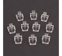 BildeeMait 10PCS RJ45 Protective Cover Latch for Crystal Head Transparent Black Plastic Network Cable Buckle for Enhanced Durability and Vibration Resistance(Transparent)