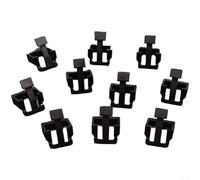 BildeeMait 10PCS RJ45 Protective Cover Latch for Crystal Head Transparent Black Plastic Network Cable Buckle for Enhanced Durability and Vibration Resistance(Black)