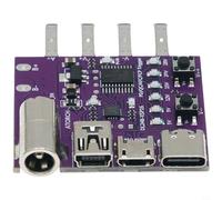 BildeeMait 140W PD 3.1 Protocol Tester Adapter Fast Charging Voltage Trigger Board for Power Supply Verification Purple Metal Housing