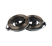 BildeeMait 2pcs Drill Press Feed Return Coil Spring 0.8x10x53mm Black Oxide Finish Steel Assembly for Drilling Machines Vacuum Cleaners Repair