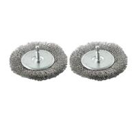 BildeeMait 2pcs Metal Wire Brush Set EFB 400 401 Electric Joint Cleaner, 100mm Diameter for Stainless Steel for Replacement Heads Driveway and Terrace Weeding