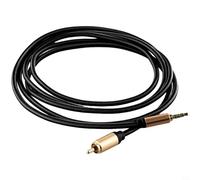 BildeeMait 3.5mm to for rca Audio Cable Digital Coaxial SPDIF for AV Receiver Subwoofer Gold Plated 1M(2M)