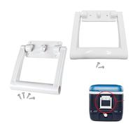 BildeeMait 4-Pack White Plastic for Replacement Handles with Hinges and Screws for Igloo Coolers 25-72 QT, Repair Kit for Outdoor Ice Chests
