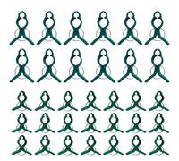 BildeeMait 50pcs Green Plastic Plant Clips for Climbing Plants, Tomatoes Vines, Reusable Garden Support Stakes with Snap-On Design for Outdoor Indoor Growing