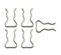 BildeeMait 5Pcs Solenoid Valve Clamp for Common Rail Fuel Injector Stainless Steel Return Pipe Clip F00RJ00322 F00VC22003 1.4mm Diameter