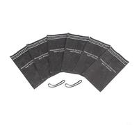 BildeeMait 6-Pack Wet Dry Vacuum Filter Bags for MultiFit VF2000, for Workshop WS01025F2 9-16949, Fits 2.5-5 Gallon Shop Vacs, Includes Mounting Bands