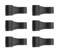BildeeMait 6pcs for Marine Plastic Snap Hooks Inflatable Boat for Kayak Raft Tarpaulin Cover Rope Fastening Clips 45mm Length 7mm Hole PVC Material
