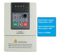 BildeeMait AC Variable Frequency Drive 075KW 1 Phase 220V to 3 Phase 380V VFD Inverter with Dual Layer Design for Plastic Injection Molding