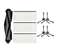 BildeeMait Accessories Replacement Kit for Deebot Buddy Pack U2 Robot, Main Brush Side Brushes,for Hard Floor Carpet Pet Hair Cleaning Accessories
