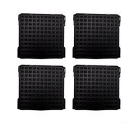 BildeeMait Activated Carbon Filter for Liebherr 9096989 Refrigerator Fresh Air Replacement Coconut Shell Adsorption Black Plastic Easy Installation(4 PACK)