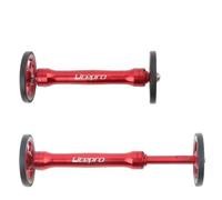 BildeeMait Aluminum Alloy Telescopic Extension Rod for Brompton & for 3sixty Folding Bikes, for CNC Easy Wheel Bar with Stable Center of Gravity, Black