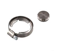 BildeeMait Aluminum Blanking Plate for Renault 1.9 DCi DTI, Exhaust Gas Recirculation Delete Valve with Mounting Strap, Silver