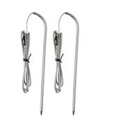 BildeeMait BBQ Grill Temperature Probe Kit 9004190170 Meat Probes with Clips and Grommets for Gravity Series 560/800/1050 Outdoor Cooking Replacement Parts(4set)