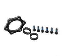 BildeeMait Boost Hub Adapter Conversion Kit 15x100mm to 110mm Front 12x142mm to 148mm Rear Black Aluminium Alloy Lightweight Set with Hardware for Mountain Bike Wheel Compatibility(Front No LOGO)