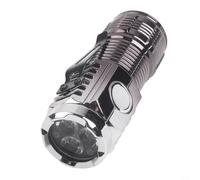 BildeeMait Bright for Mini Flashlight, 500 Lumens 3-LED Rechargeable for Torch with Magnetic Tail and Clip, Lightweight Waterproof Light Camping(D)