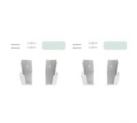 BildeeMait Cable Management for System 2 Sets Punch Free Holder Power Strip Wall Mount Mobile Socket Fixator Sliding Design for Home Organisation(White)