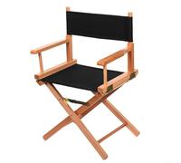 BildeeMait Canvas Directors Chair Cover Replacement Seat and Back Kit Replacement Outdoor Garden Patio Furniture Seat Covers(Black)