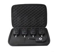 BildeeMait Carp Fishing Bite Alarm Wireless Set with Receiver & 2 Transmitters, LED Sound, Adjustable Volume Tone(1+4 alarm)