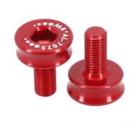 BildeeMait Cycling Crankset Fixing Bolts M8 Thread High Strength Aluminum Alloy Square Hole Bottom Bracket Gold for Bicycle Parts 2 Pack(Black)