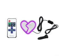 BildeeMait Devil Eyes Light for Car Window with Remote - Animated LED Windshield Lights - 7 Colours Custom Decor 91mm(Purple)