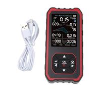 BildeeMait Digital Air Quality Analyzer, Handheld and PM25 Detector, Real-Time for AQI Temp Humidity Monitor, Visual Audible Alarm, USB-