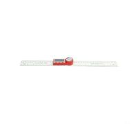 BildeeMait Digital Protractor Angle Ruler 200mm 2-in-1 with LCD Display Fiberglass Construction for Woodworking Hold and Reverse Function(red and white)