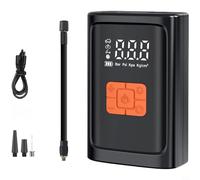 BildeeMait Digital Wireless Air Pump Car for Motorcycle, Portable Tyre Inflator 30L/min with LED Light, Multi-Mode Pressure Gauge(Orange)