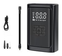 BildeeMait Digital Wireless Air Pump Car for Motorcycle, Portable Tyre Inflator 30L/min with LED Light, Multi-Mode Pressure Gauge(Black)