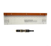 BildeeMait Dowel Jig for Woodworking Projects, Shelf Pin and Hinge Mounting Drilling Guide, Includes 1/4" Self-Centering Bit, Brown Bakelite+Acrylic