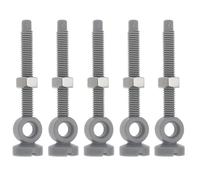 BildeeMait Drain Valve Adjusting Screw for Replacement for OEM 97522000, M6 Thread 62mm Length with Nut Sink and Bath Drain Mechanism, Gray, 5 Pack