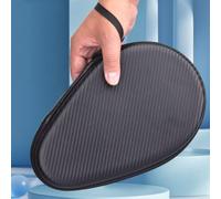 BildeeMait EVA Table Tennis Racket Case, Hard Shell Shockproof for Ping Pong Paddle Bag Cover for 2 and Balls, Portable Gourd-Shaped Storage Box 28x18x4cm