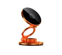 BildeeMait Fast Wireless Car Charger Mount 15W Magnetic Phone Holder Auto Sensor Clamp for Dashboard Windshield Compatible with for iphone for android Black(Orange)