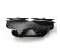 BildeeMait Finger Jingles Tambourine with Nickel-Plated Steel Jingles, Elastic Strap, Wood-Metal Construction, 3.1 x 1.3 x 1.5 in, Hand Drum, Cajon, Acoustic