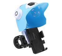 BildeeMait for Motorcycle Phone Holder for Helmet Handlebar Mirror Mount, Waterproof Stable Bracket with Sunshade Cap, Easy One-Hand Use, Blue or White