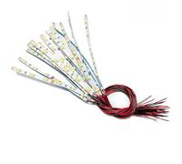 BildeeMait for Pre-Wired White LED Strip 6 for SMD for Model Railway Dollhouse 12V-18V Warm Light(White light)