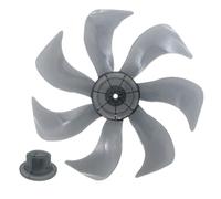 BildeeMait for Replacement Fan Blade for 14-Inch 355mm Pedestal Desk Fans, Quiet for PP Plastic for Leaf with Fixing Nut Cover, Grey(1pc)