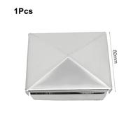 BildeeMait for Stainless Steel Pyramid Post Cap Square Posts, 16 C100 mm, Galvanized-Style Cover, 10-Pack