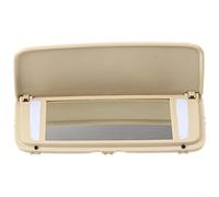 BildeeMait for XC60 2009-2012, XC90 2004-2012, S80 2006-2013, XC70 2007-2014, V70 2008-2014 Front Sun Visor Makeup Mirror Cover, ABS PC Material, Beige or Gray(Beige)