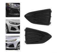 BildeeMait Front Fog Light Grille for Chevrolet for cruze 2019 L for ls for lt Replacement Bumper Foglamp Shade Cover Black Pair