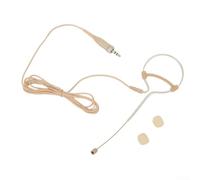 BildeeMait Headworn Microphone Single Ear Hook Design for omni Condenser Mic for Stage Lecture Fitness Instructor