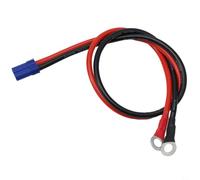 BildeeMait Heavy Duty EC5 Female to O-Type Terminal Cable 10AWG Tinned Copper Jump Starter for Van Truck Motorcycle Power Pack