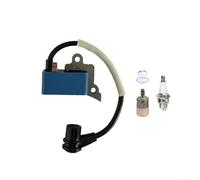 BildeeMait Ignition Coil Set A411001780 for Echo SRM-3020 SRM-3020T SRM-3020U C302 T302 T302X Trimmers, Includes Fuel Tank Vent, Purge Bulbs and Fuel Filters(ignition coil set)