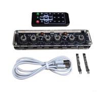 BildeeMait IN-14 6-Digit Nixie Tube Clock Stand, Type- Digital Display Base Glow Discharge Tubes, No Soldering Required, Remote Control Included(high-end version)