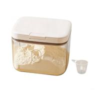 BildeeMait Large Capacity Laundry Detergent Storage Box, Sealed Plastic Container with Lid for Washing Powder, Flour and Rice, Moisture-Proof Organizer for Home and Office, 2.8L White(2.8L)