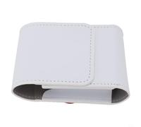 BildeeMait Leather Hard Shell Carrying Case Rangefinder with Buckle and Velvet Lining, Shockproof Moisture Resistant Protective Pouch with Carabiner, for Most Rangefinders, White