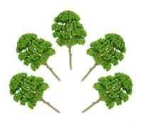 BildeeMait Mixed Model Trees 5pcs Realistic Pine and Oak for Model Railroad Scenery OO Gauge Building Model Scenery 14.5cm